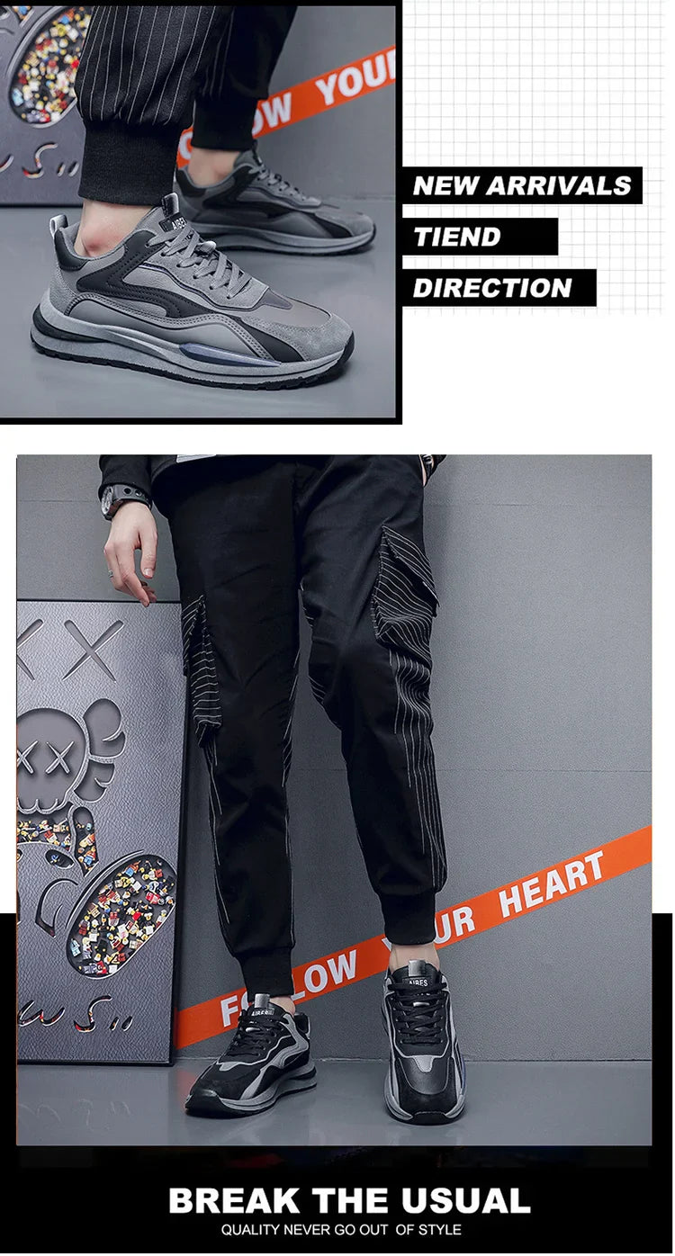 Waterproof Non-slip Wear-resistant Casual Sports Shoes For Men Spring 2025 New Arrival Work Shoes Trendy Footwear Spring Autumn