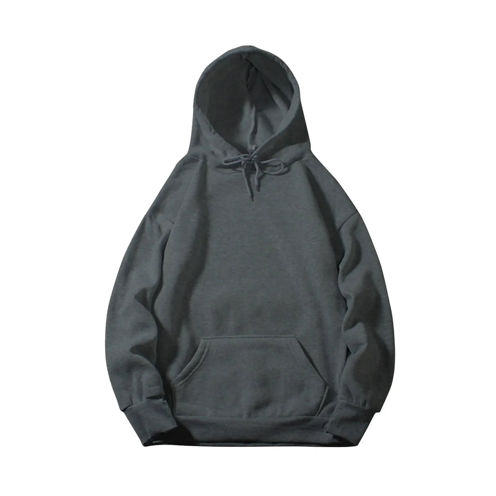 y2k Solid Minimalist Women's Hoodie, Long Sleeve With Pocket Casual Daily Wear 2024 Women Hoodies Autumn Sudadera de mujer