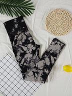 Tie Dye Seamless Gym Leggings Women Push Up Women Mallas Sports Fitness Contour Yoga Running Pants Elastic  Leggins