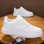 Fashion Leather Men White Sneakers Breathable Comfort Classic Casual Shoes Mens Outdoor Walking Shoes Couple Footwear Size 36-47