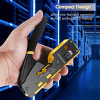ZoeRax RJ45 Crimping Tool Ethernet Crimper for Cat6 Cat5 Cat5e RJ45 Pass Through Connectors and RJ12 Ends