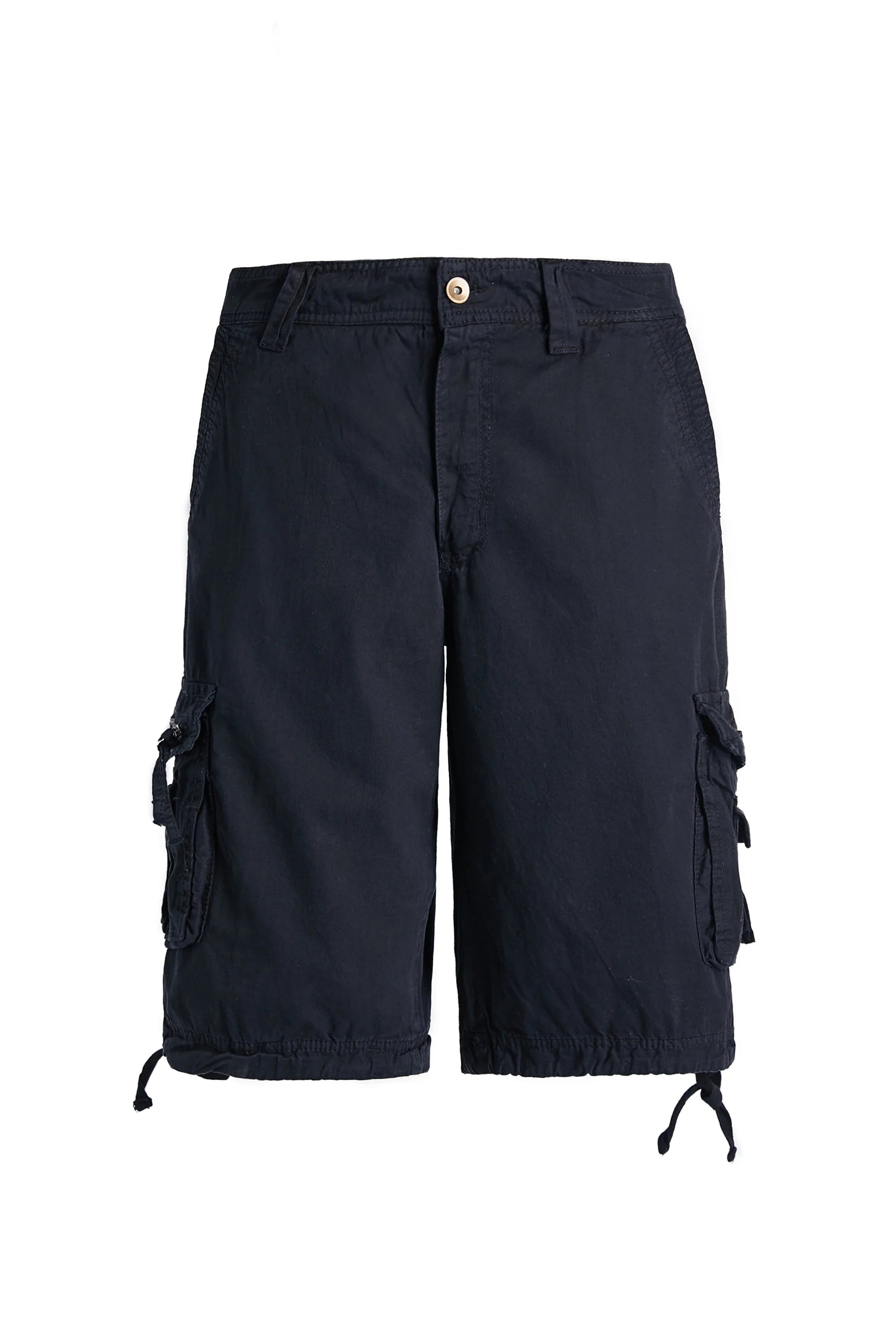 Casual men's solid color workwear shorts with side pockets, loose and fashionable shorts, outdoor men's work pants