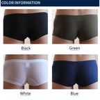 CLEVER-MENMODE 3/ kit Men Underwear Ice Silk Sexy Translucent Boxer Shorts Ultra-thin Panties Boxershorts Underpants Cool
