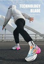 NEW Sports Running Shoes Men Marathon Breathable Comfortable Women Athletic Training Outdoor Sneakers Air Cushion Carbon Plate