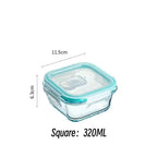 Glass Food Storage Containers Kitchen Organizer, Bento Lunch Boxes .Storage Vegetable Fruit Kitchen Accessories