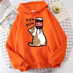 Cartoon Cat Drink Salary Increase Beverages Mens Hooded Jacket Casual Cartoon Hoodies Pleasure Sweatshirts Home Harajuku Tops