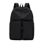 Water - resistant double - shoulder backpack. It has a large capacity, is lightweight and casual. Made of wrinkled and washed ny