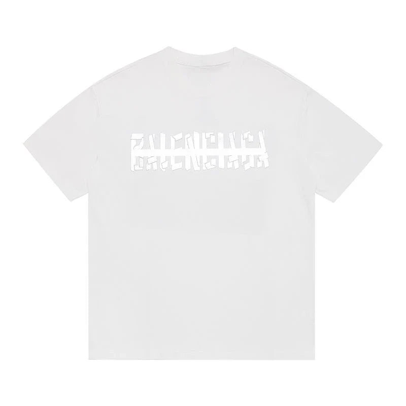 New Trendy Brand Classic Letter Round Neck Printed Short-sleeved Men's Women's Couples T-shirt Pure Cotton Comfortable  Casual