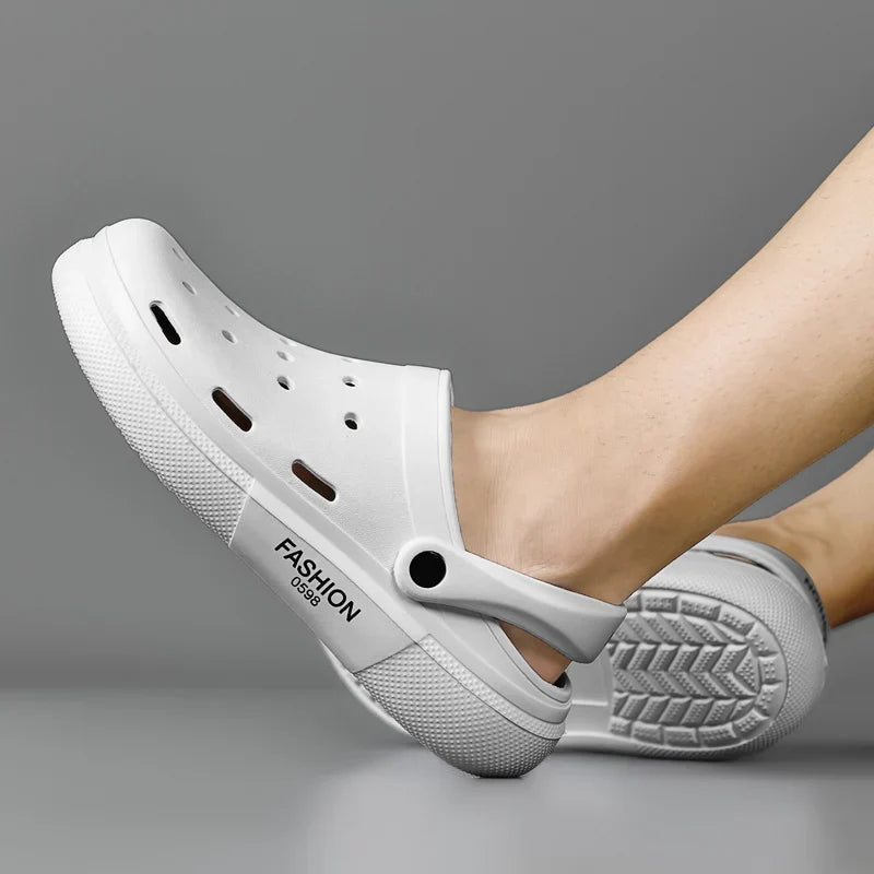 Cave shoes men's shoes outdoor sports sandals two-wear half slippers fashionable casual soft-soled beach shoes sandals