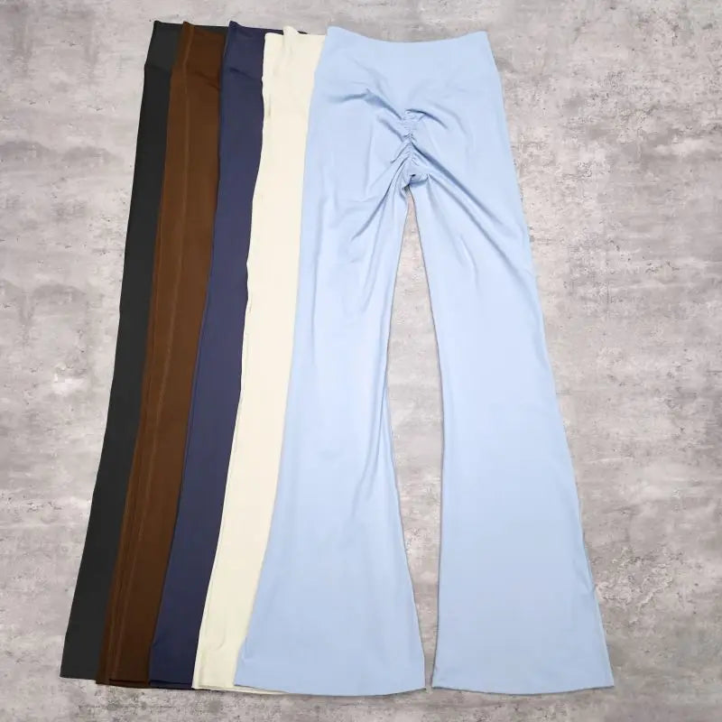 Two Piece Short Sleeve Sport Yoga Set Outfit Fitness Gym Set Workout Clothes for Women Flare Leggings Sportwear Women Tracksuit