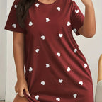 Summer Women's Halter Women's High Stretch Home Nightgowns Big Bust Girl's Dresses Plus Size Loose and Knee Skirt