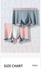 MiiOW Dry Breathable Summer Men's Panties Set Seamless Sexy Men Underwear Boxers Cotton Crotch Man Underpants Male Boxer Briefs