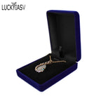 Wholesale Black Velvet Wedding Bride Jewelry Necklace Pendant Box Gift Colar Earrings Trinket Display Case Holder Organizer