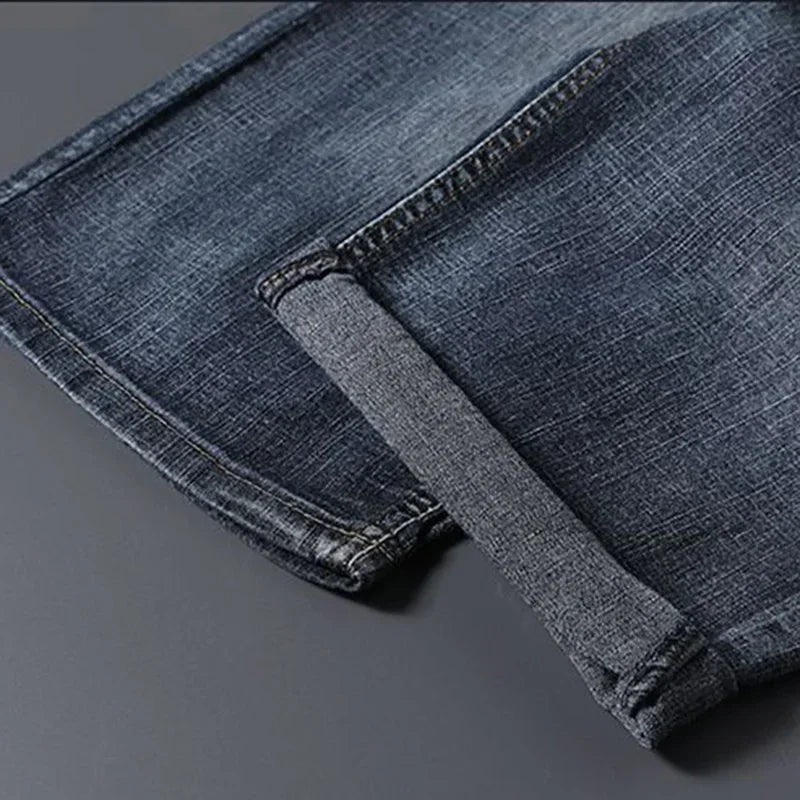 Male Slim Thin Loose And Versatile Summer Short Pants Men Casual Denim Short Elastic Daily Wear Solid Color High Quality Pants