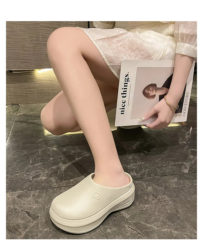 Women Sandals Summer Shoes Cook Work Flip-flop Waterproof Female Sandals Non-Slip Garden EVA Platform Slippers Casual Beach Shoe
