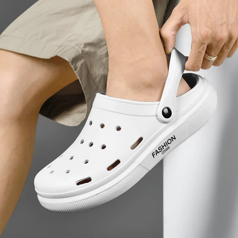 Cave shoes men's shoes outdoor sports sandals two-wear half slippers fashionable casual soft-soled beach shoes sandals