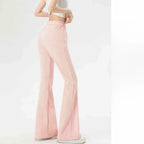 Women's Wide Leg Pants Lady's Draswtring Sweet Y2K Pink Flare Pant Boot Cut Female Long Trousers Casual Chic Matching Sweatpants