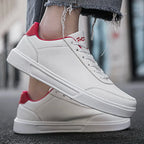 YRZL Men White Shoes Couple Casual Skateboard Shoes Comfortable Sneakers Lightweight Walking Women Tenis Shoes Plus Size 36-46