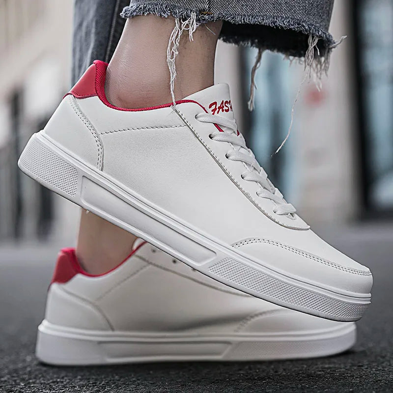 YRZL Men White Shoes Couple Casual Skateboard Shoes Comfortable Sneakers Lightweight Walking Women Tenis Shoes Plus Size 36-46