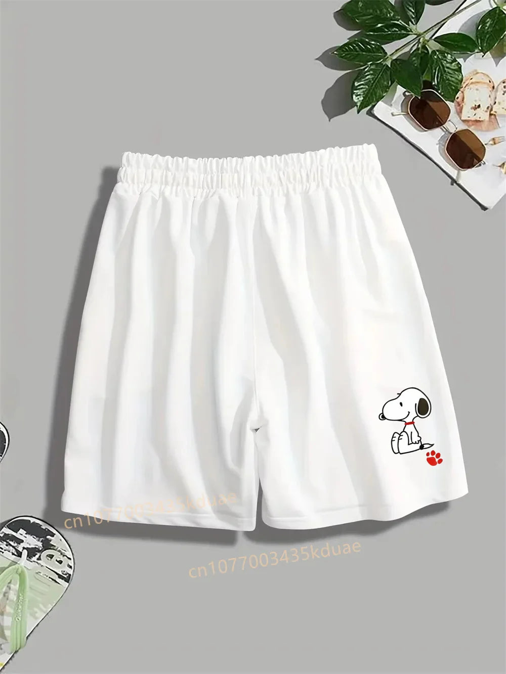 New Funny Snoopy Printed Street Shorts Boy's Girl's Men's Women's Casual Shorts Summer Couple Cartoon Sports Shorts Beach Pants