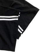 CM.YAYA Fashion Women Denim Patchwork Pocket Side Wide Leg Loose Jogger Pants 2024 Active Jean Splicing Sweatpants Trousers