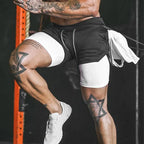 Custom Shorts Men Gym Sports Shorts 2 In 1 Quick Dry Workout Training Gym Fitness Jogging Short Pants Summer DIY Men Shorts