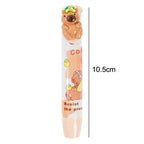 Cute Retractable Capybara Eraser Soft Clean Mechanical Eraser Student Stationery Pressing Pencil Eraser Office Supplies Gifts