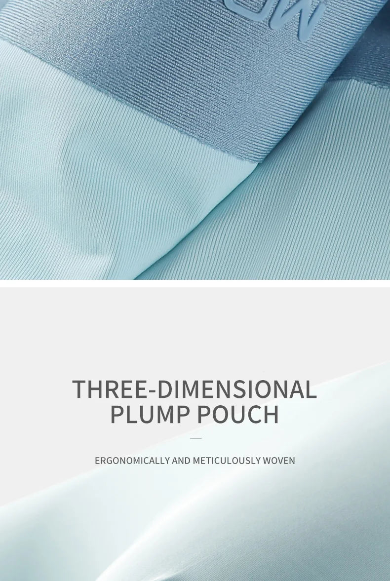 MIIOW 3Pcs Ice Silk Man Underwear Boxer Metal Fiber Antistatic Men Underpants Seamless Cut Hem Men's Panties Boxers Shorts Trunk