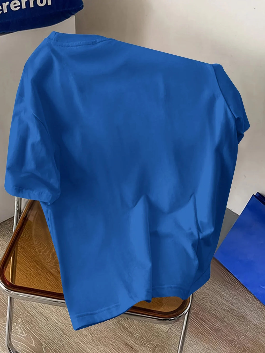 Men's Summer 100% Cotton Fashion California Letter Printed Loose Large Casual Comfortable Round Neck Short Sleeve T-shirt Top