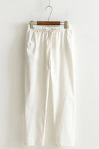 Women Pants Spring Summer Casual Harem Pants Cotton Elastic waist Harem Ankle-Length Trousers high quality for Female ladys