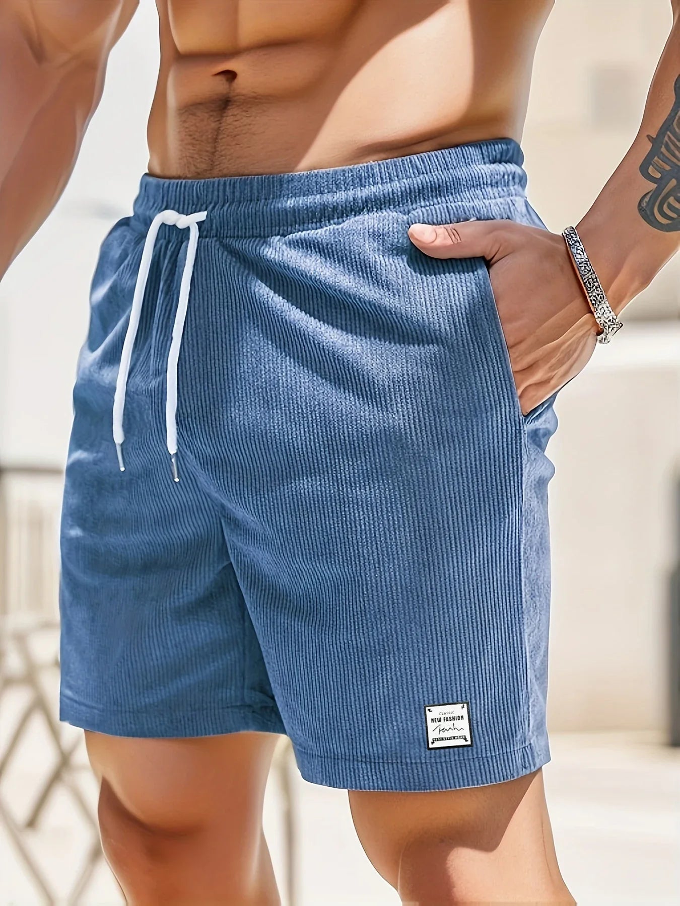 Summer New Arrival Sports Short Men New Comfortable Elastic Waist Clothing Male Breathable Short Trousers .Casual Shorts for  Men