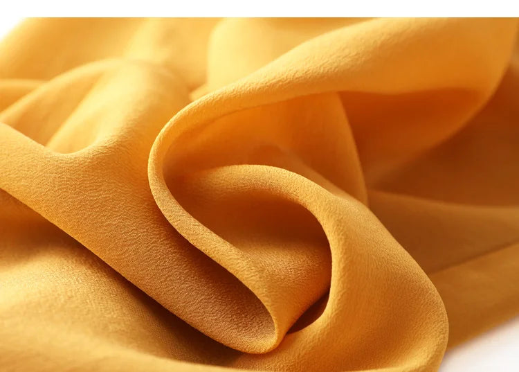 SuyaDream Women Wide Leg Pants 100%Real Silk Solid Elastic Waisted Ankle-length 2024 Office Spring Autumn Chic Trousers Black