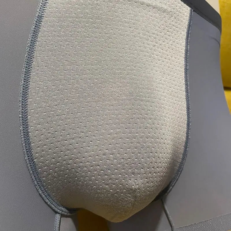 High Quality Men's Ice Silk Underwear Summer Thin Breathable Seamless Panties Sexy Male Underpants Plus Size Boxer Shorts