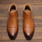 Boots For Men Fashion Brand Comfortable Ankle Leather Boots For Men #KD894