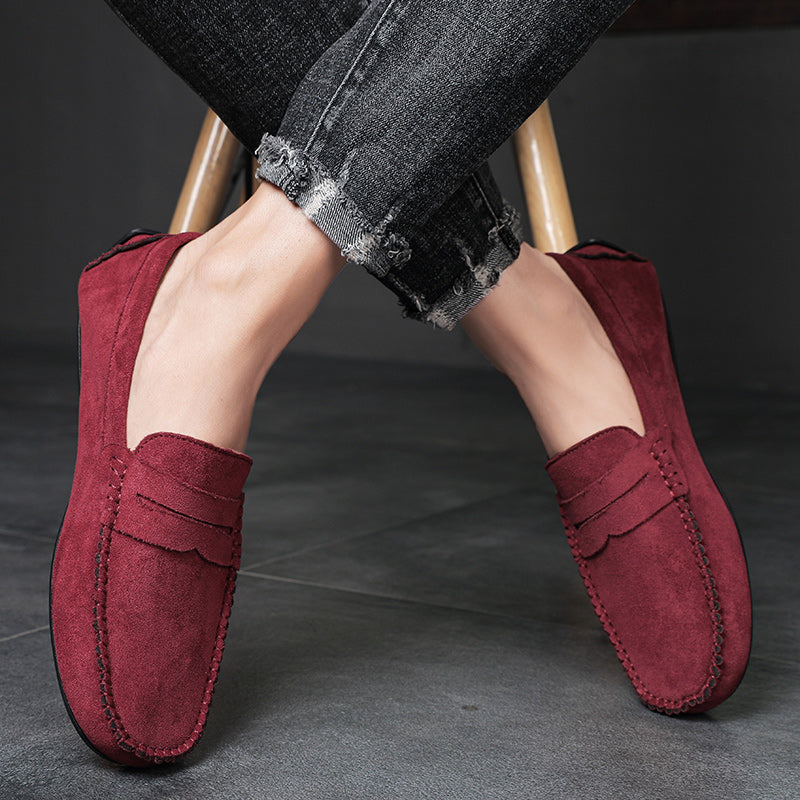 Fashion Suede Men Casual Shoes Breathable Comfort Slip-on Mens Driving Shoes Luxury Brand Men Loafers Mens Lazy Shoes Moccasins
