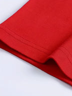 Men's summer 100% pure cotton fashionable casual loose plus size Leisure Bear printed sports round neck short sleeved T-shirt