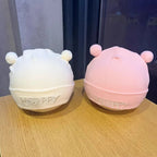 Cute Newborn Fetal Hat Soft Cotton Infant Boy Girls Cartoon Letter Bear Cap Solid Color Spring Autumn Warm Beanie