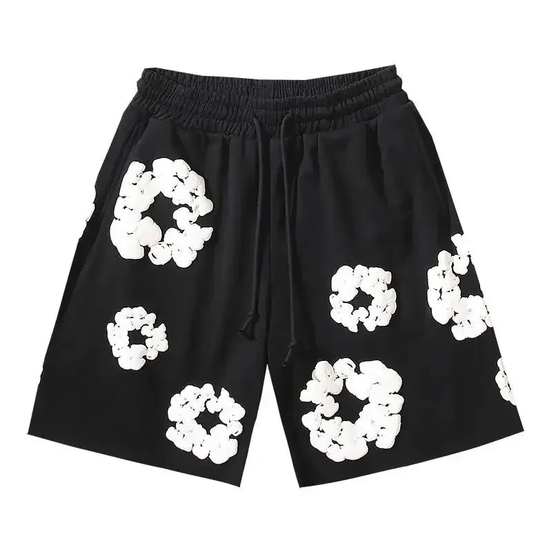 Fashion Pants Men's and Women's American Kapok Floral Pants Breathable and Quick-drying Best Fashion Daily Casual Shorts