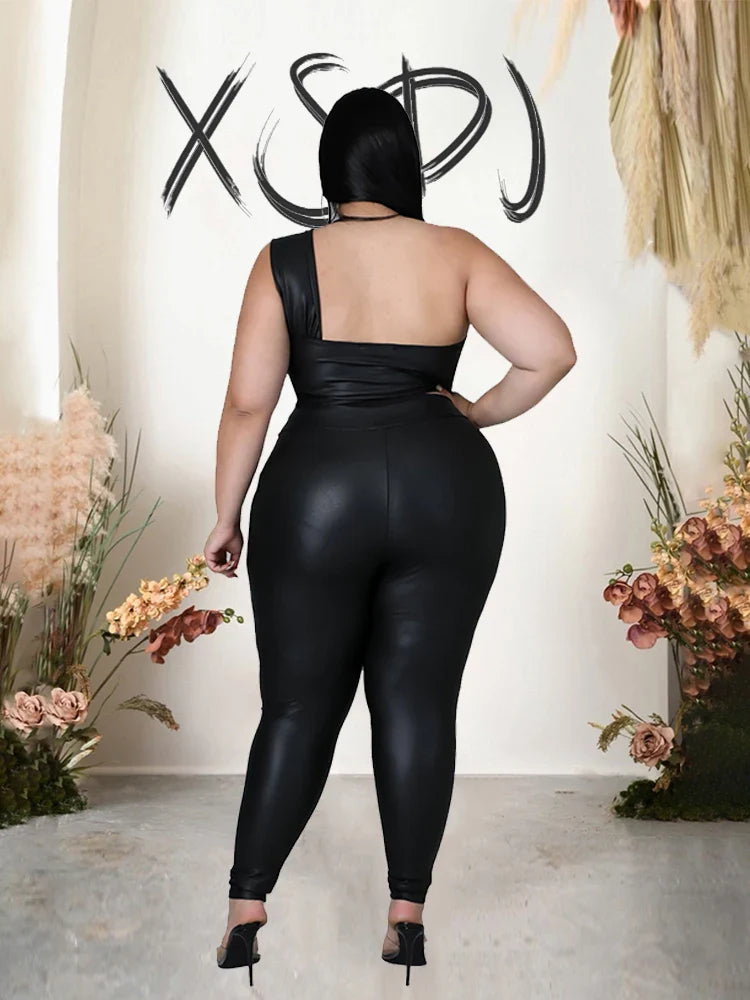 Two Piece Set for Women Strapless Crop Top and Pants Tight Night Club Outfit Sexy Set Plus Size Suit Wholesale Dropshipping