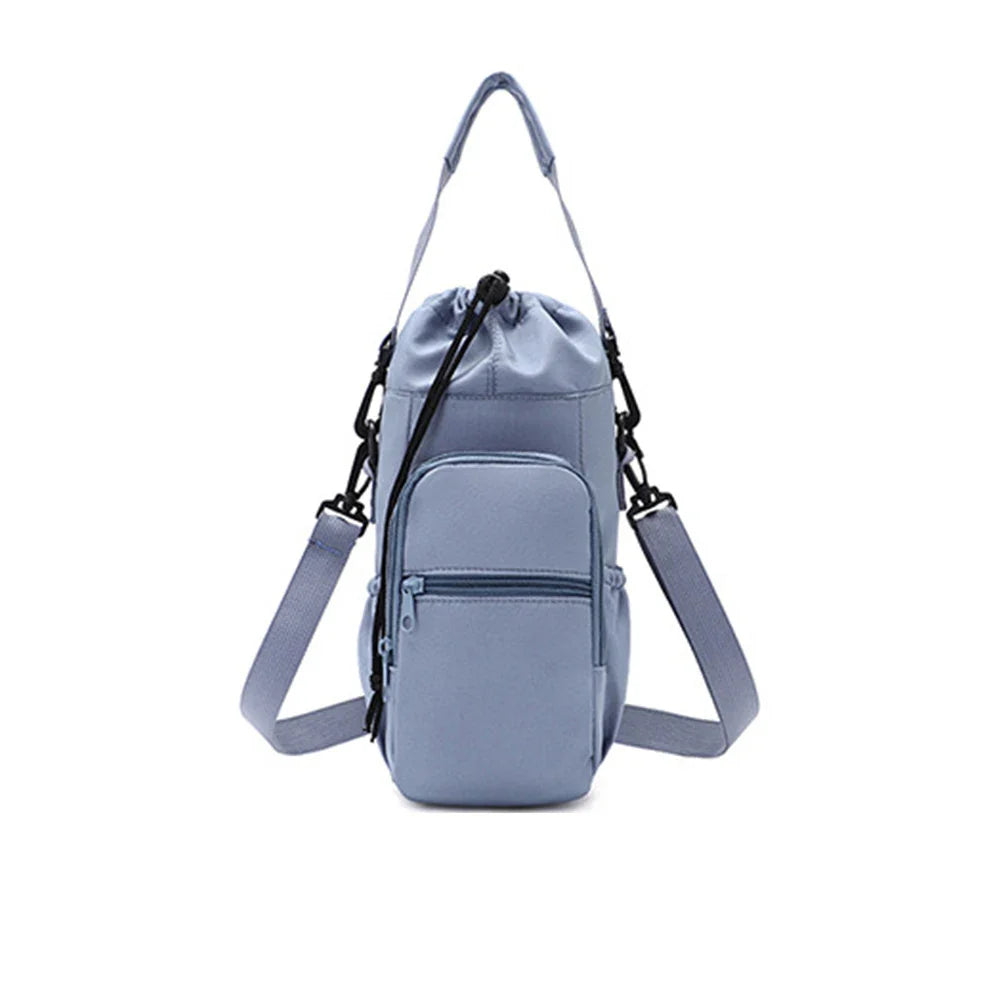 Water Bottle Holder with Strap, Insulation Water Bottle Carrier Bag with Phone Pocket, Water Bottle Sling Bag Crossbody