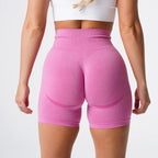 Women High Waist Compression Soft Comfort Seamless Contour Yoga Shorts Summer Outdoor Running Exercise Yoga Running Shorts