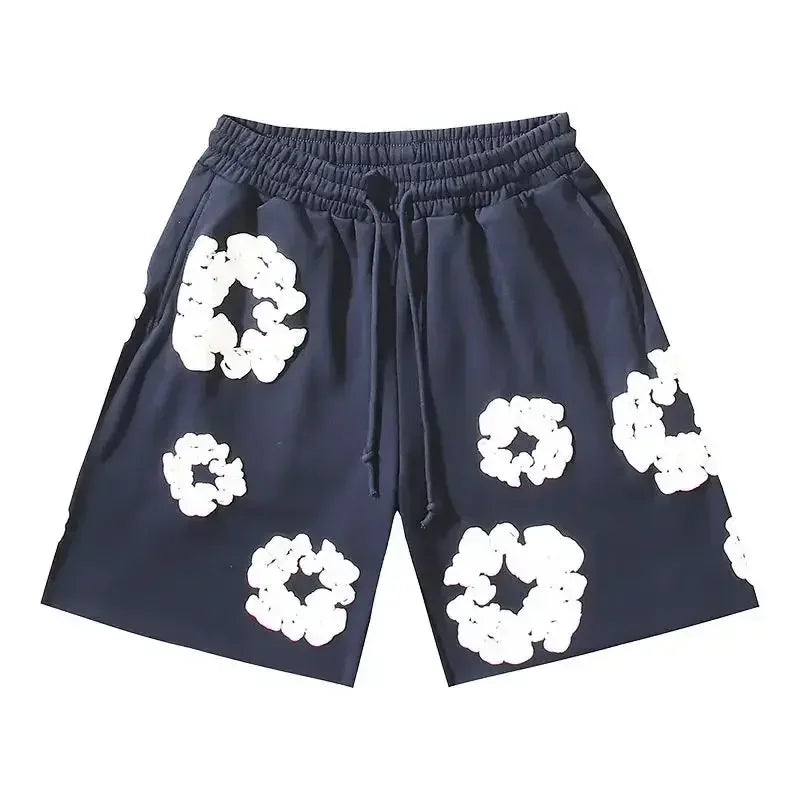 Fashion Pants Men's and Women's American Kapok Floral Pants Breathable and Quick-drying Best Fashion Daily Casual Shorts