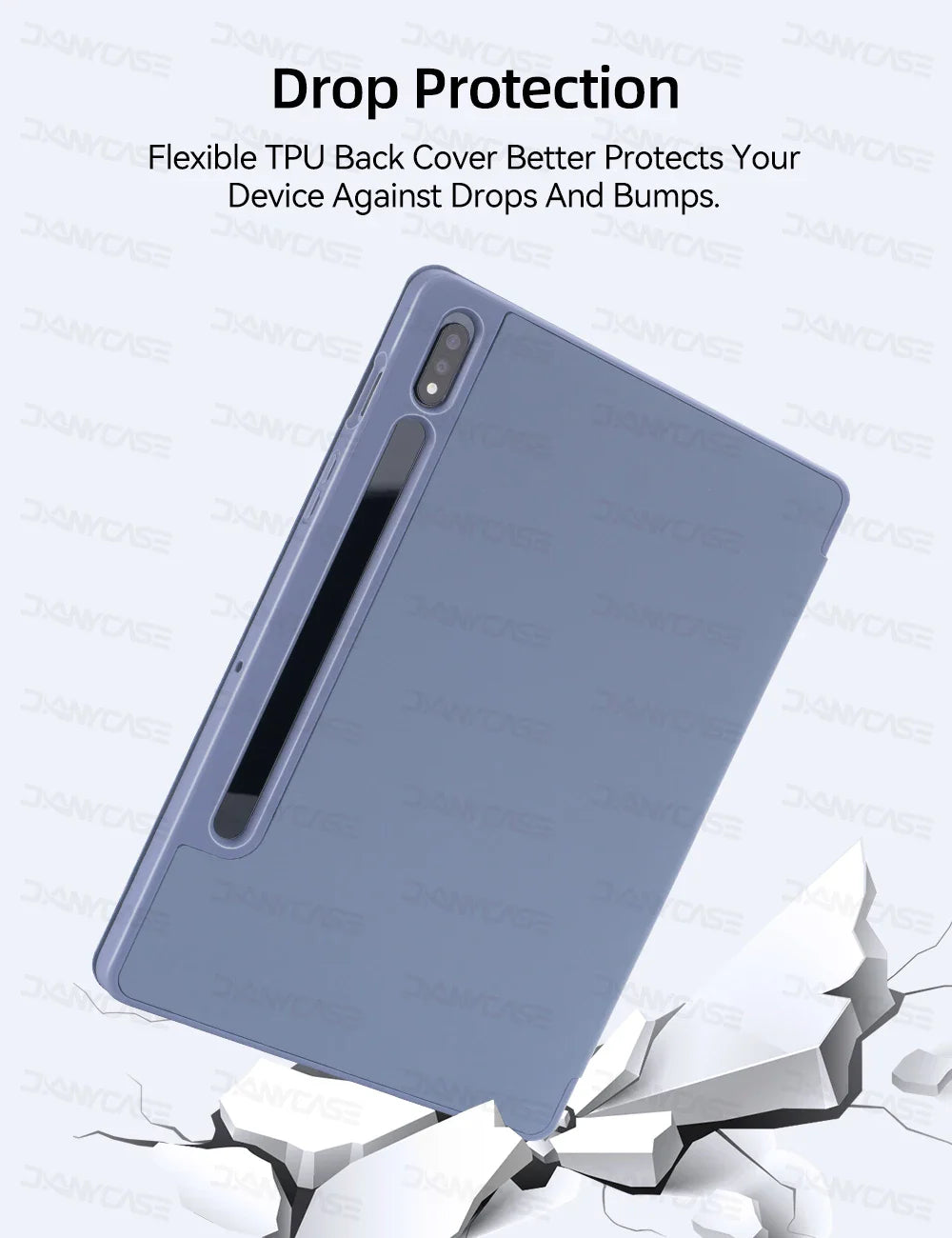 Case For Samsung Galaxy Tab S7/S8/S9 11 in for S6 Lite 10.4 S7 FE S8 S9 S10 Plus 12.4 S8 S9 With Pen Tray Tablet Cover