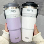 Tyeso Stainless Steel Coffee Cup Cold And Hot Double-layer Insulated Cup Tumbler Thermo Water Bottle Car Travel Mug Vacuum Flask