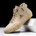 New 2025 Handmade Men Boots Design Sneakers Man Outdoor Casual Leather Men Shoes Ankle Boots Fall Breathable Hot Sale