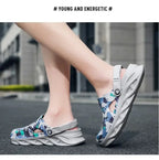 Flat Sandals Men Shoes EVA Slippers Garden Platform Sandals Man Summer Sandals New Male Sneakers Outdoor Flip Flops Home Clogs