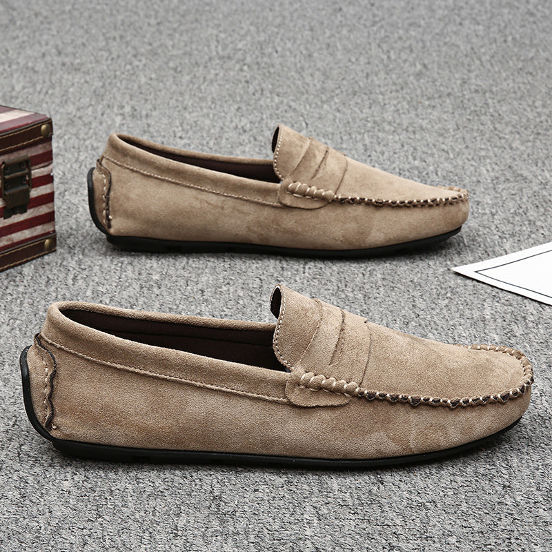Fashion Suede Men Casual Shoes Breathable Comfort Slip-on Mens Driving Shoes Luxury Brand Men Loafers Mens Lazy Shoes Moccasins