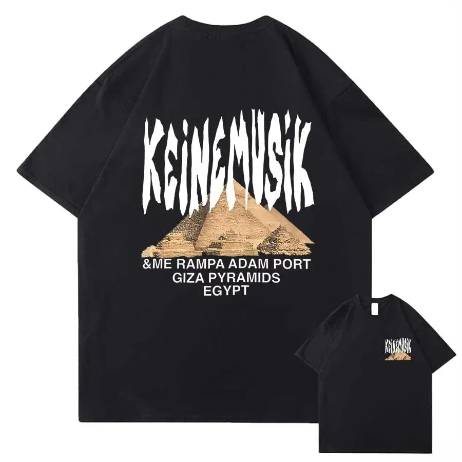 Summer Keinemusik X Pacha T Shirt Men's Women Fashion Streetwear Cotton Short Sleeve Tee Hip Hop Sportwear Oversized Casual Tops