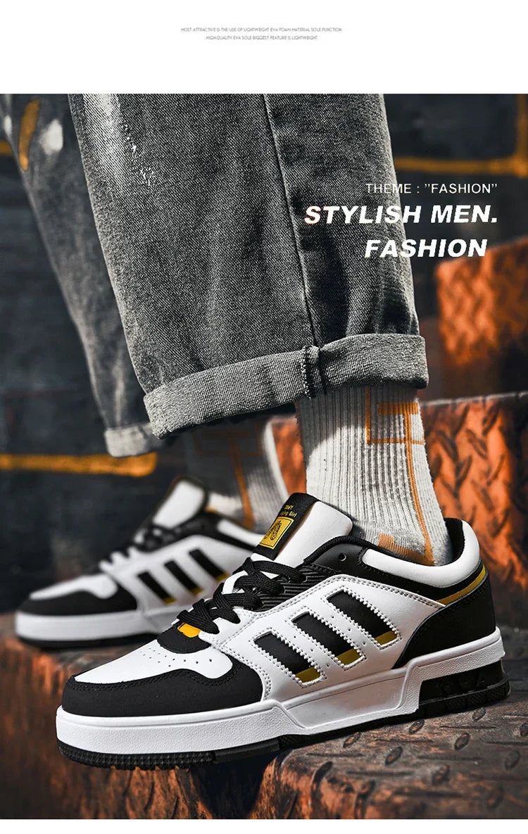 New lace-up breathable sports casual shoes for women classic low top student round head non-slip shoes for men