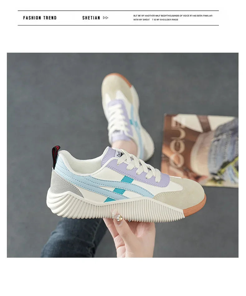 Women's Spring 2025 New Casual Sports Shoes Women Sneakers Round Toe High Quality Shoes Ladies Platform Shoes